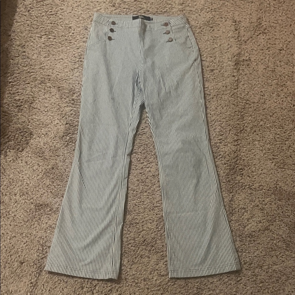 Boden Wonen Size 10R Southampton Sailor Jean Blue & White Stripe